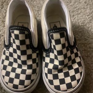 Checkered Vans Size 6 toddler